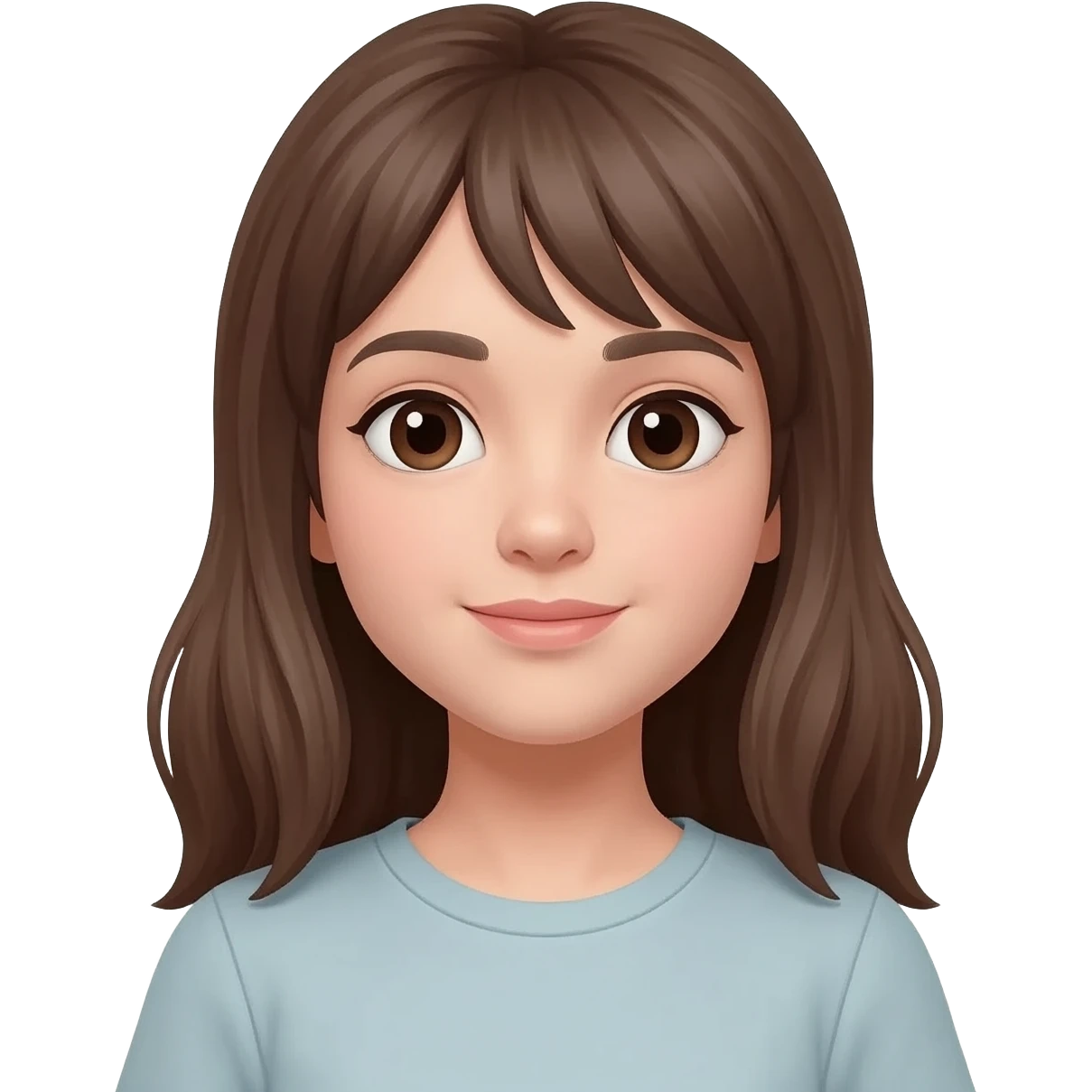 chica con cabello largo piel blanca emoji emoji