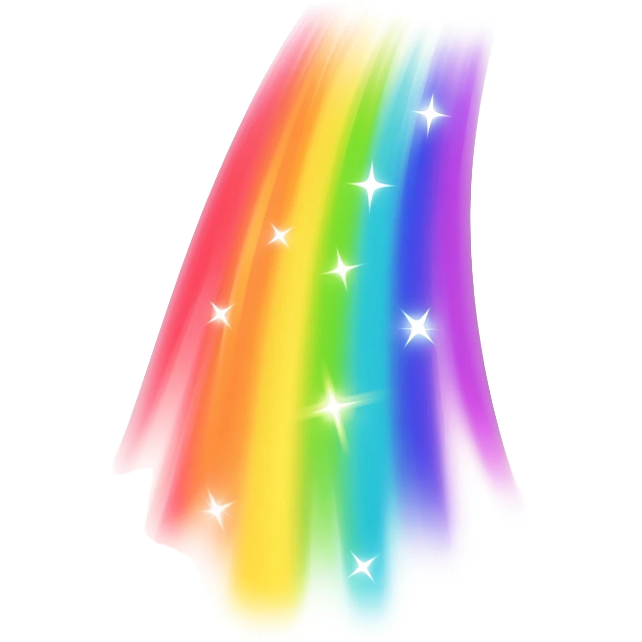 15. rainbow sparkle trail emoji