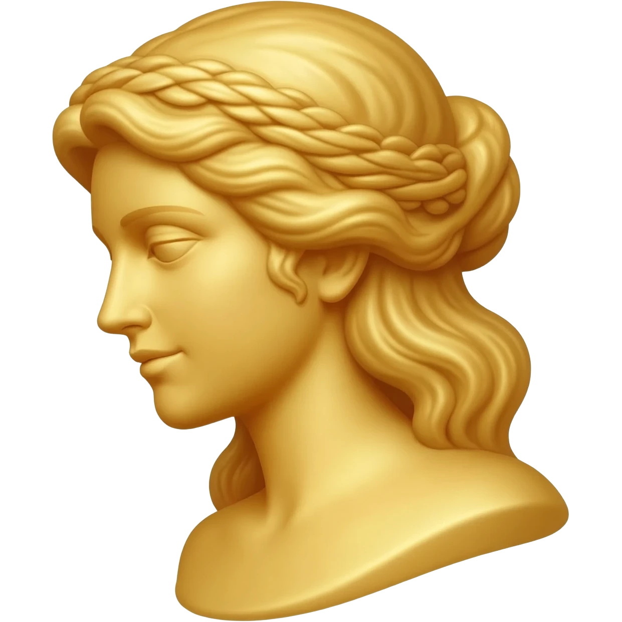 golden statue of greek goddess Aphrodite Venus emoji