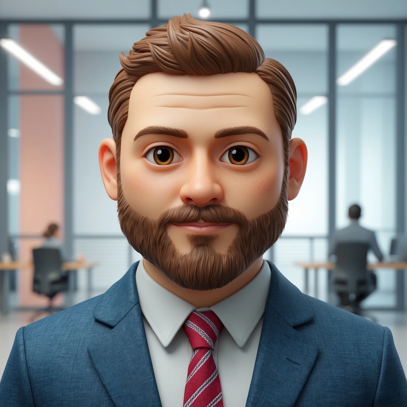 Create a realistic emoji character named Master Hunt. The background should be transparent , for positive work culture. emoji