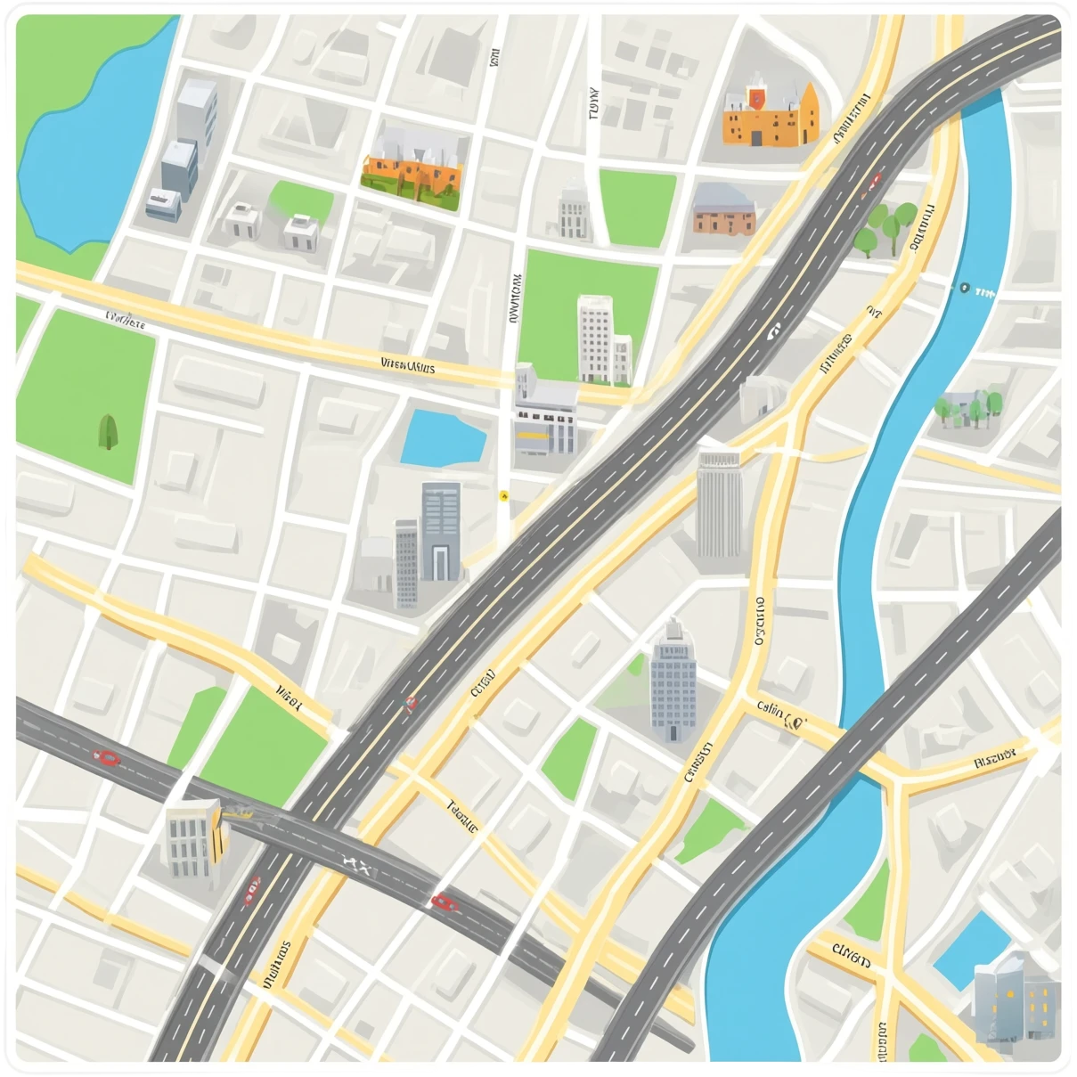 A realestic Road Map emoji