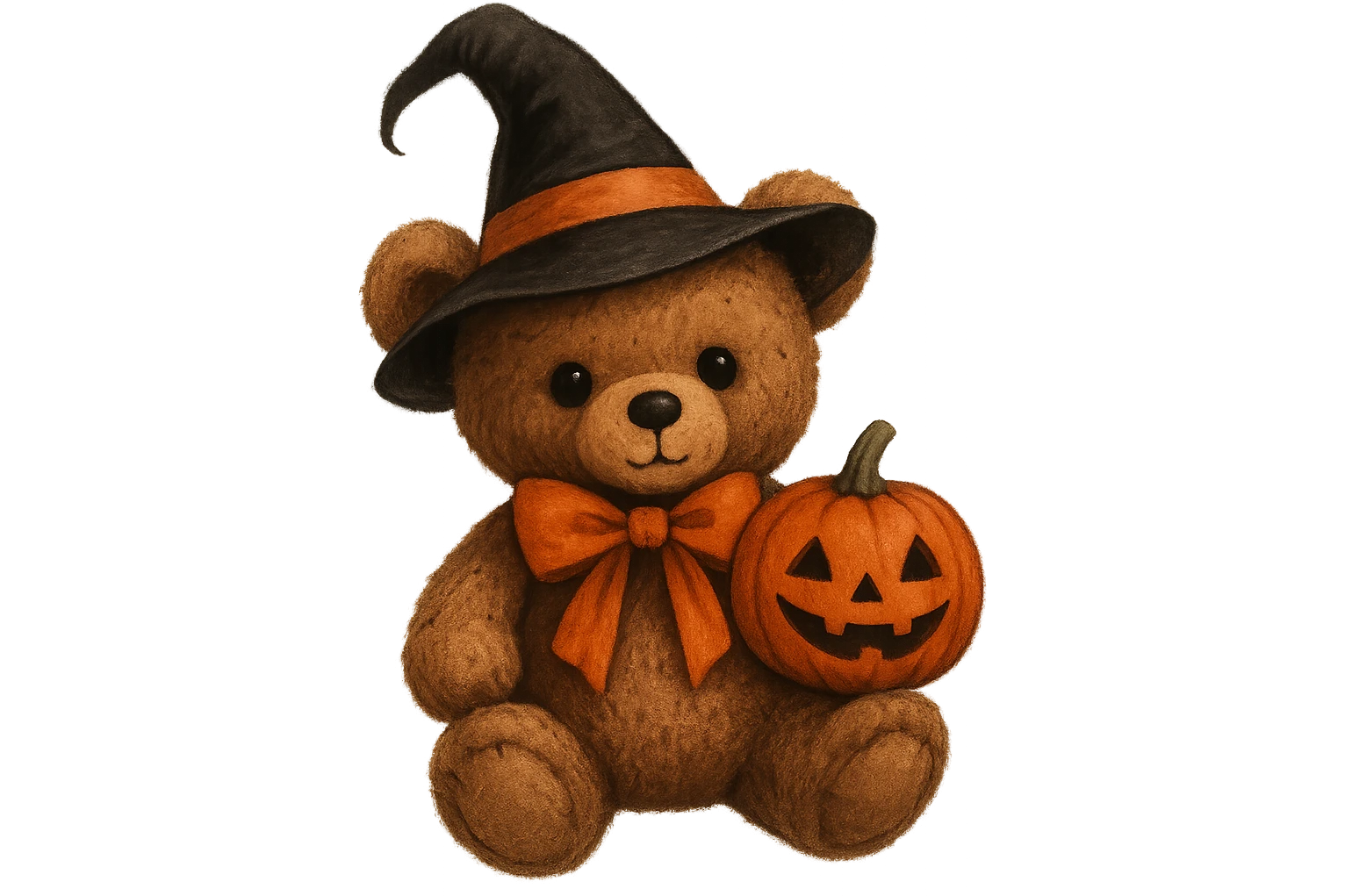Halloween teddybear, remove background emoji