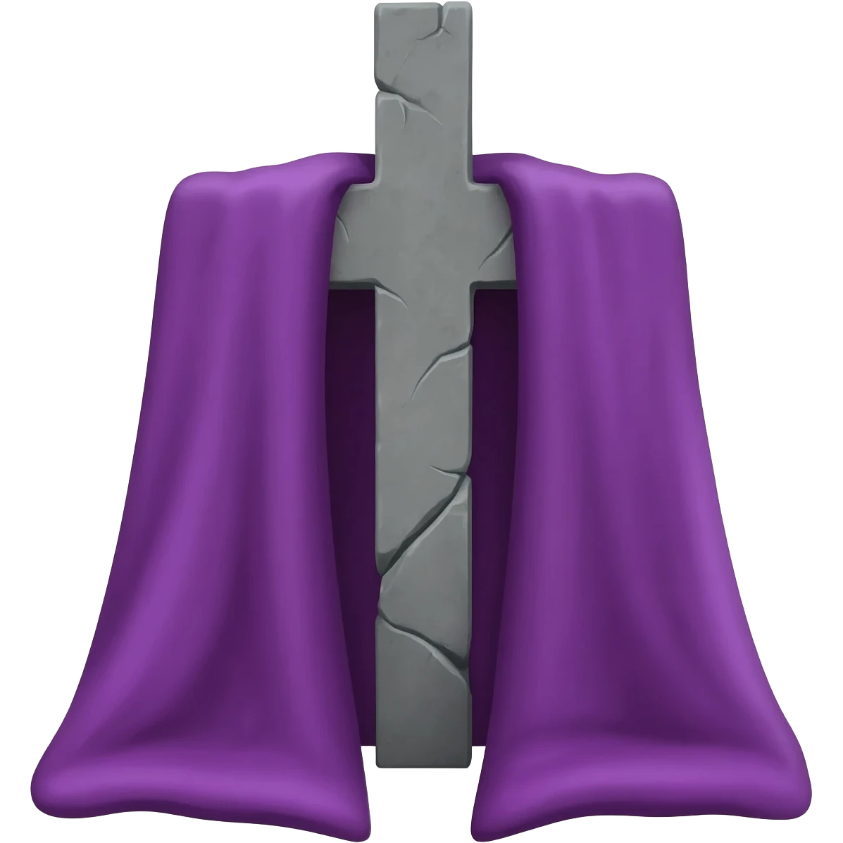 Cruz alta cuaresma, con manta morada emoji