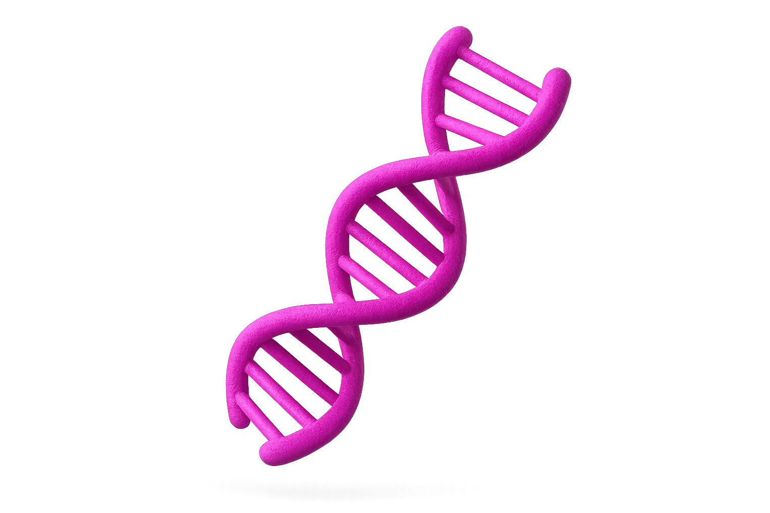 DNA 3D MAGENTA FLUTTUA IN ARIA emoji