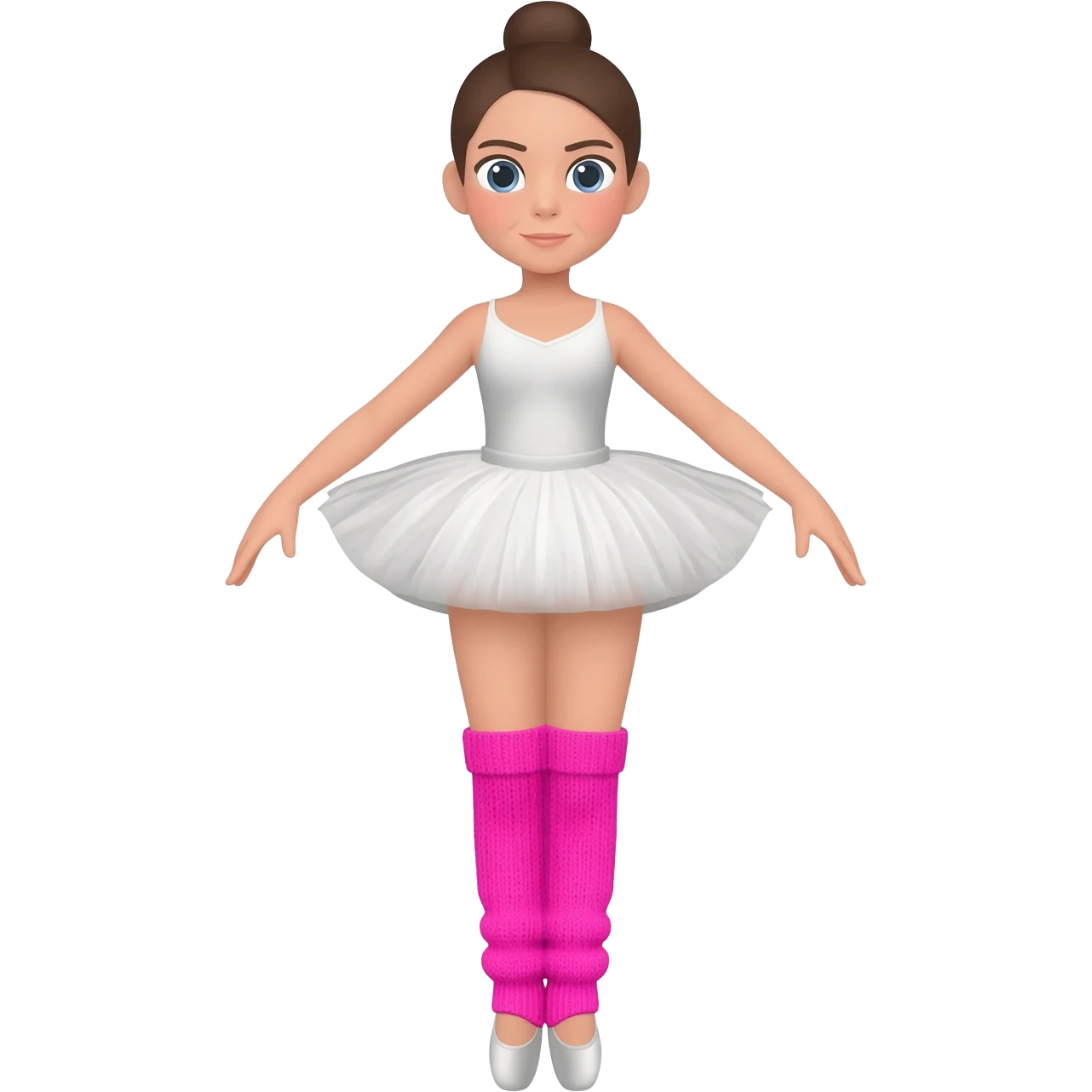 ballerina with leg warmers emoji