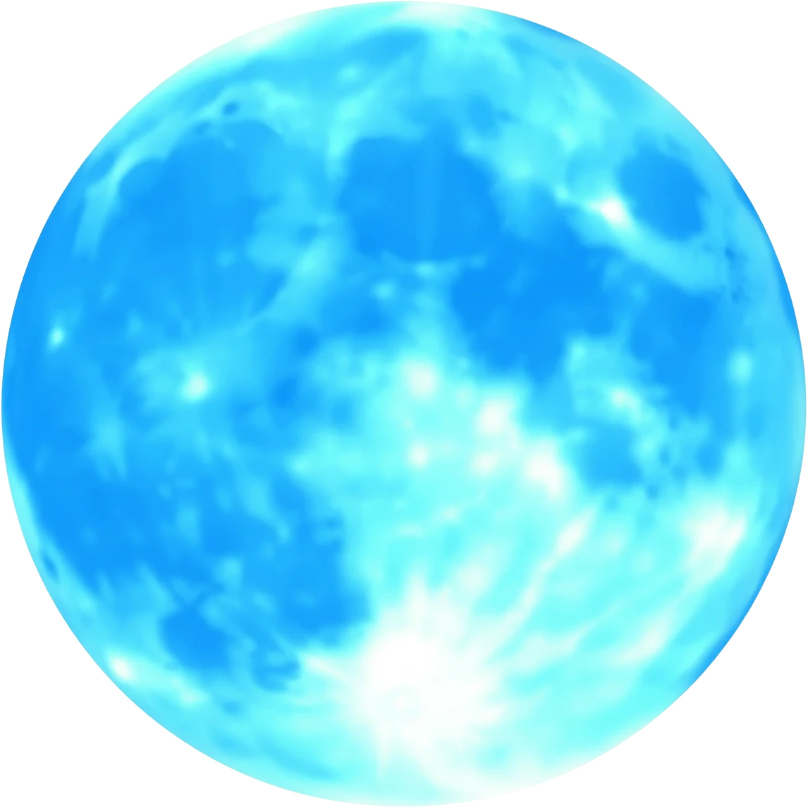 Blue moon emoji