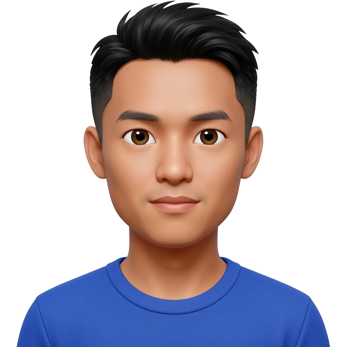 Filipino man at 25 years old fade hair cut  emoji