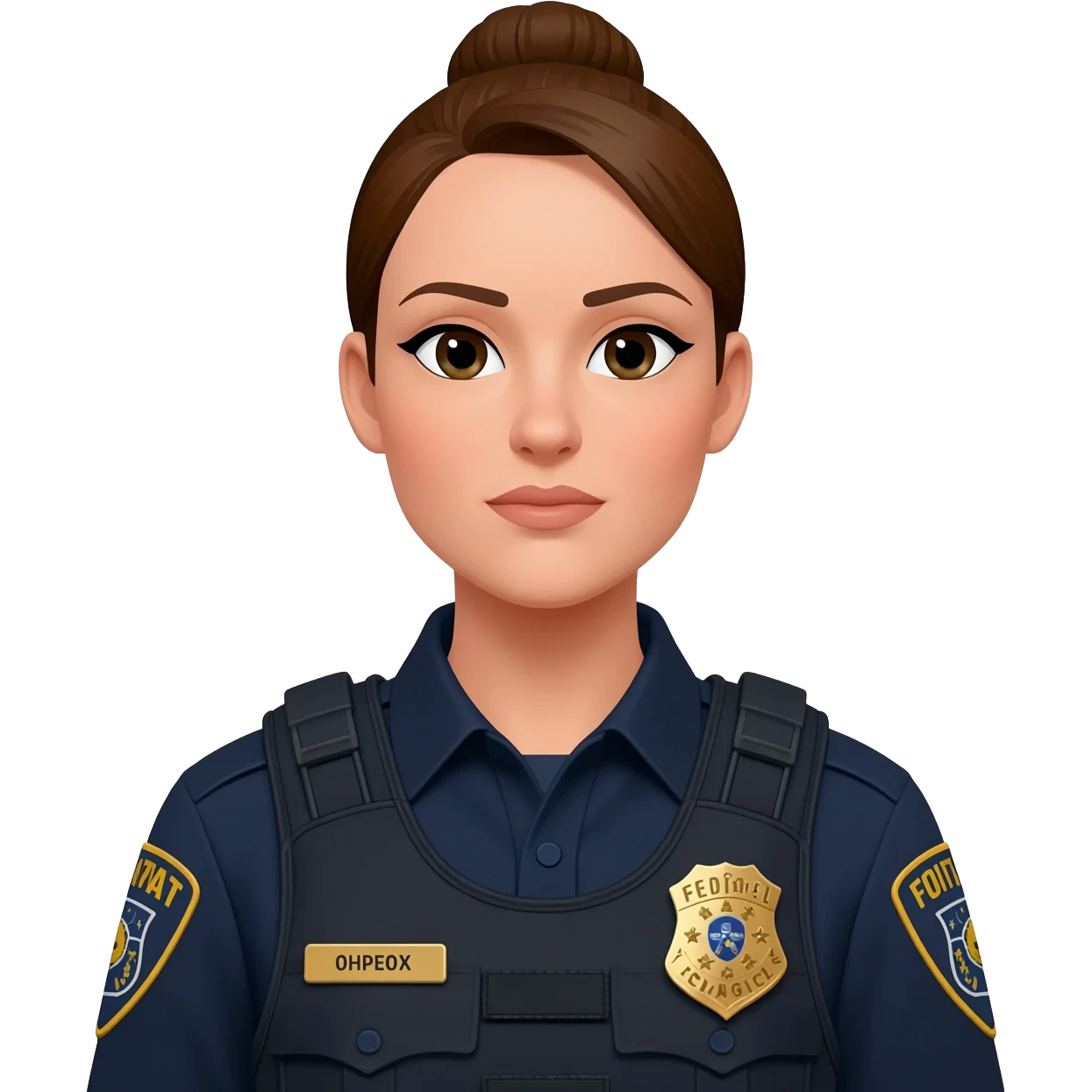 Emoji de policia federal mujer emoji