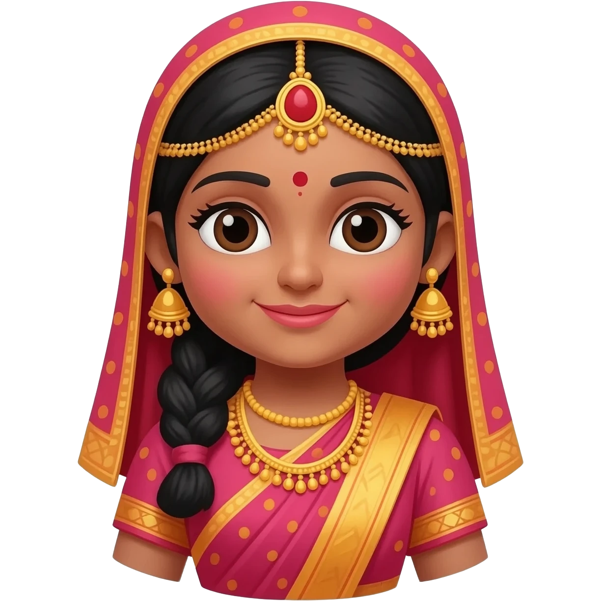 Uma boneca índiana emoji