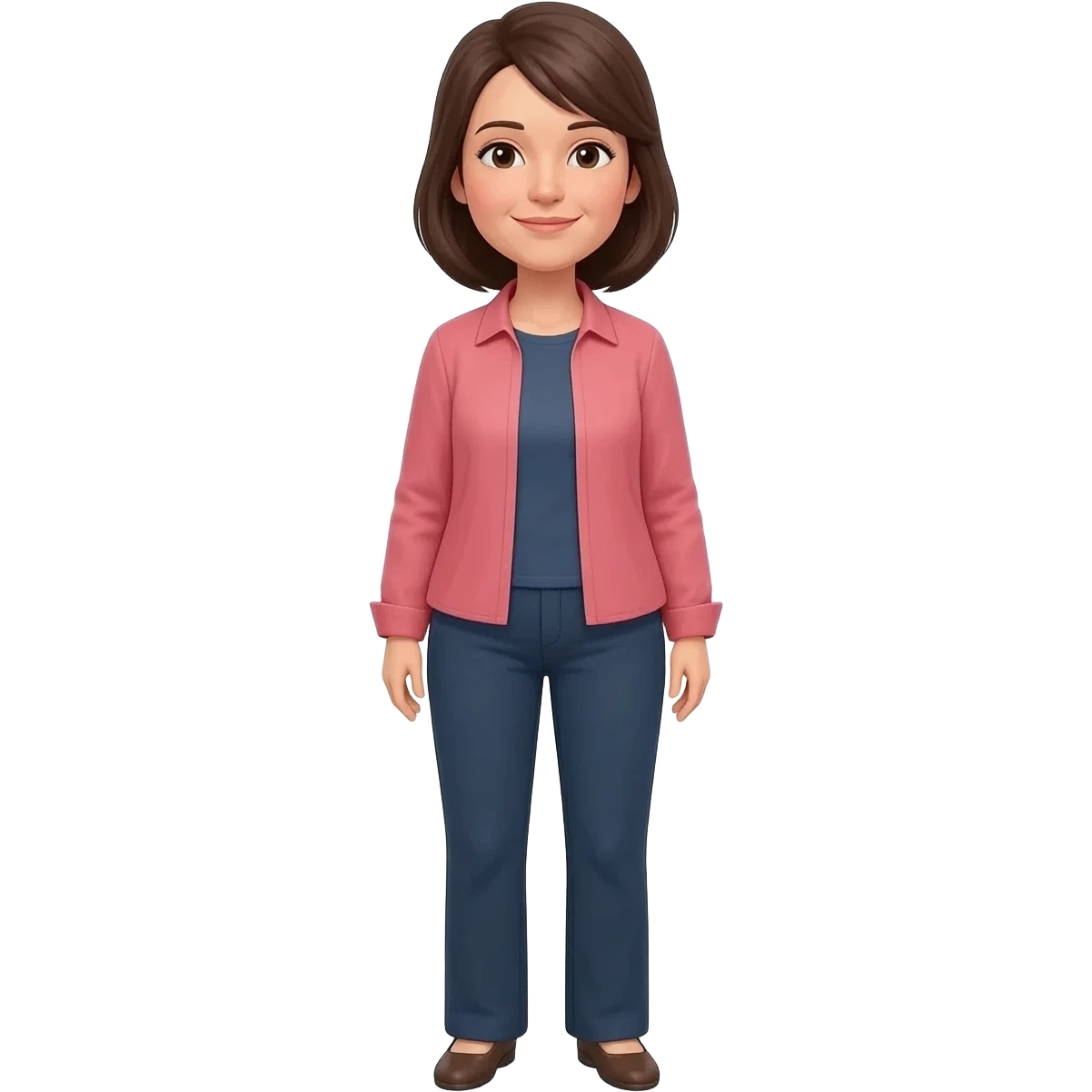 Mujer de 40 años, cuerpo completo. emoji