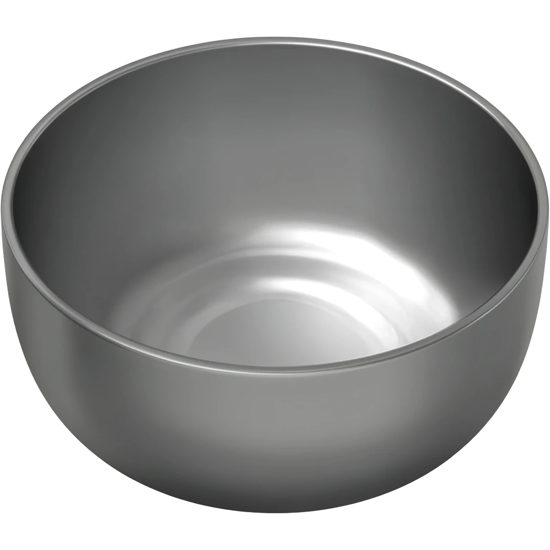 жылезная миска emoji