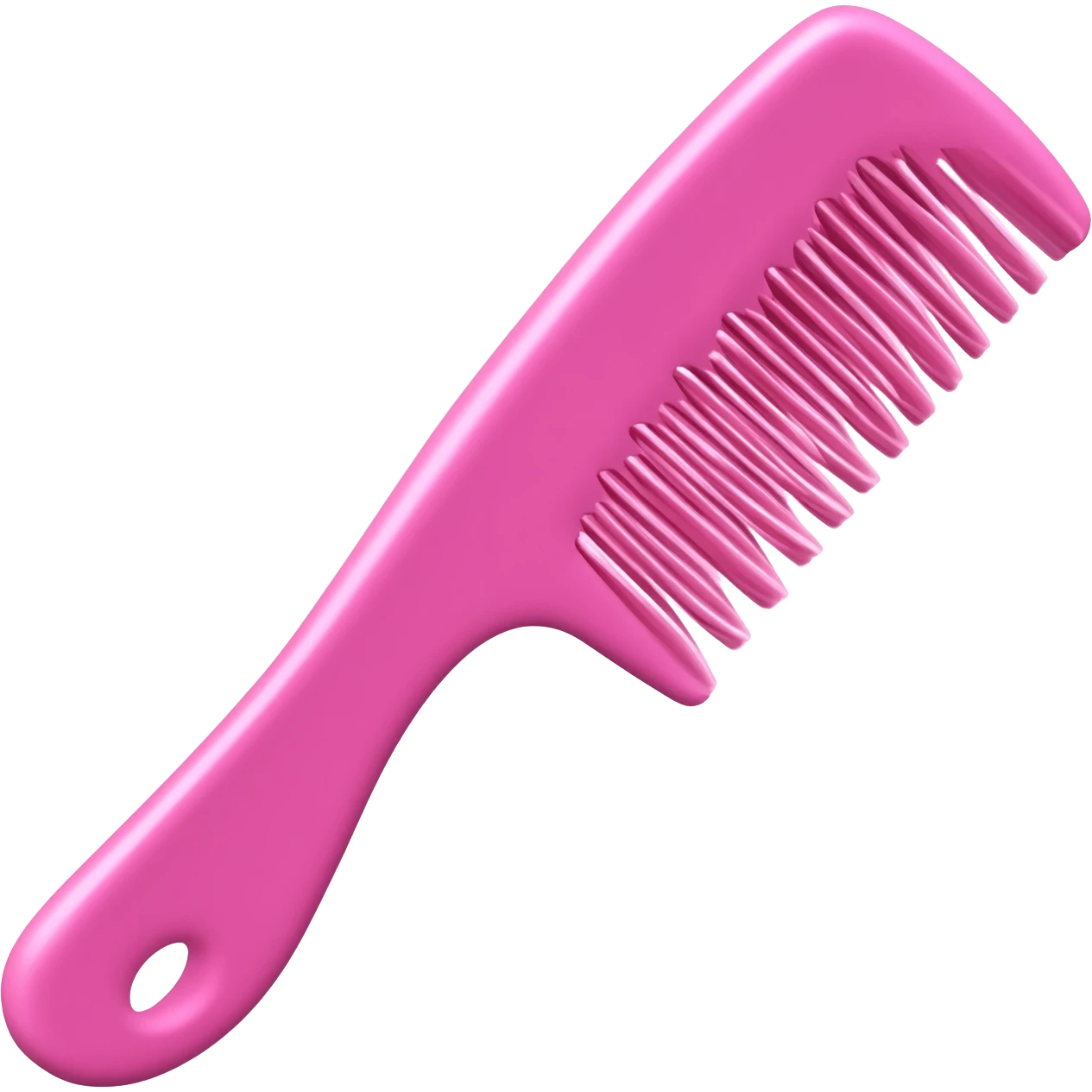 Свело розовая расческа для волос emoji