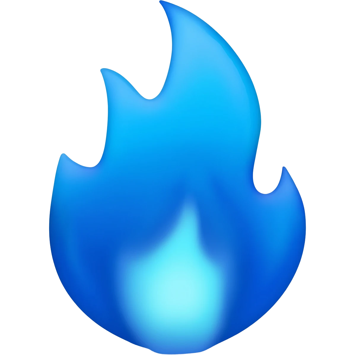 Blue fire emoji