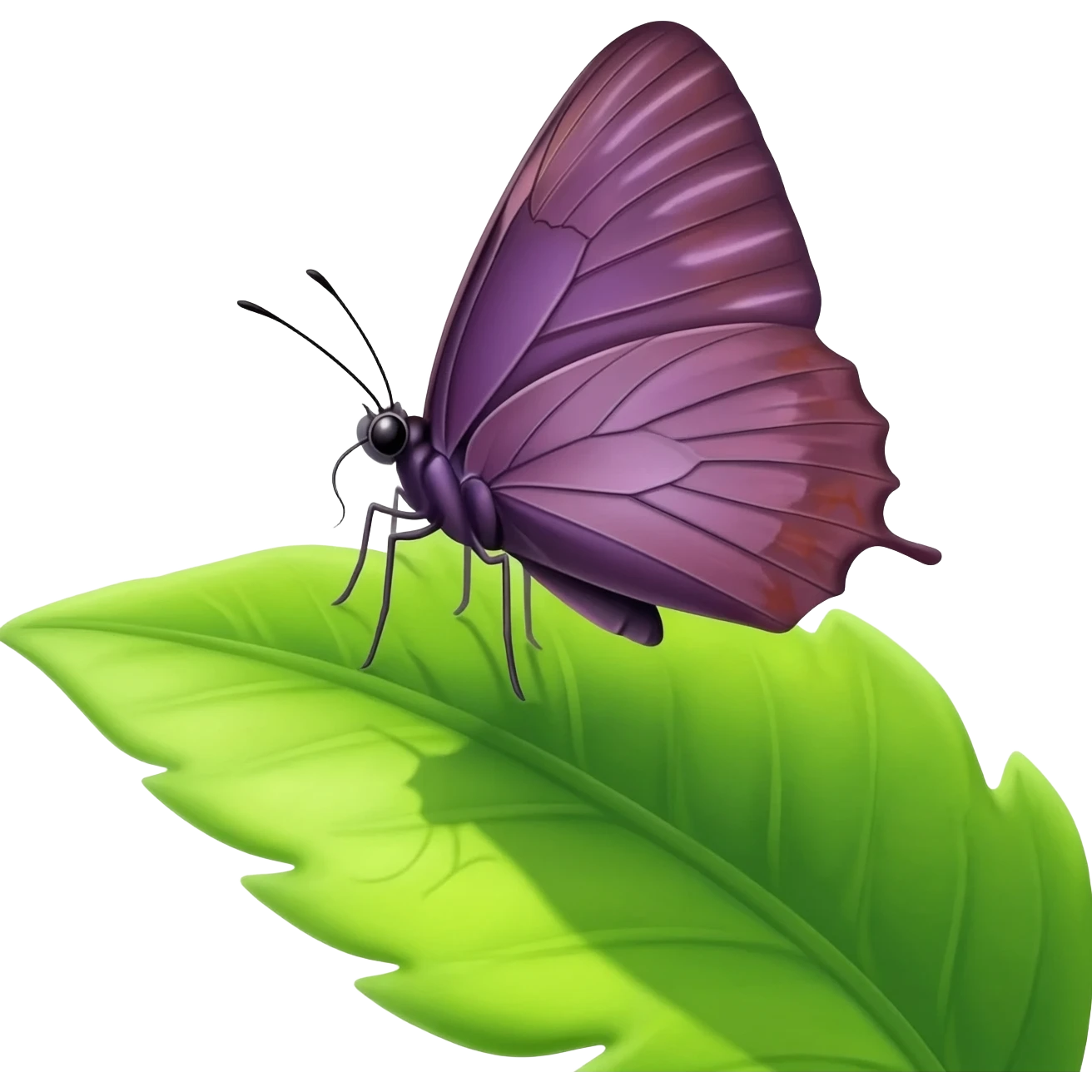 Purple butterfly emoji