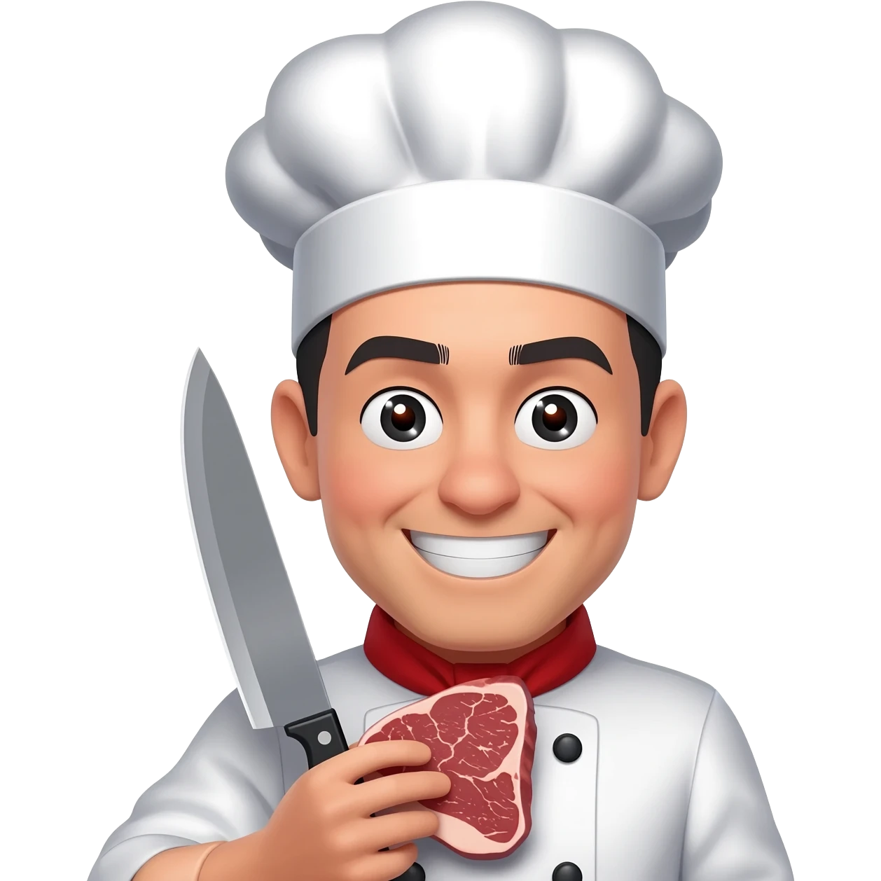 Make a emoji of the youtuber steak only head emoji