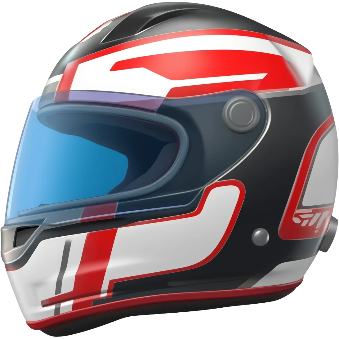 Race car helmet emoji