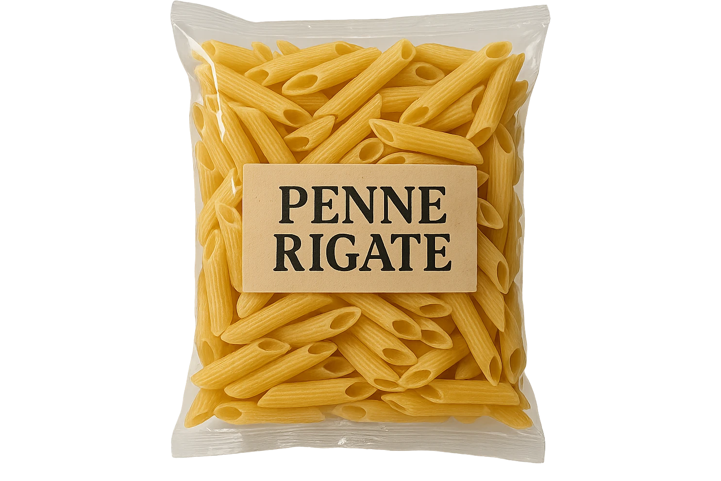 pacco di pasta (penne rigate) realistico, 4k emoji
