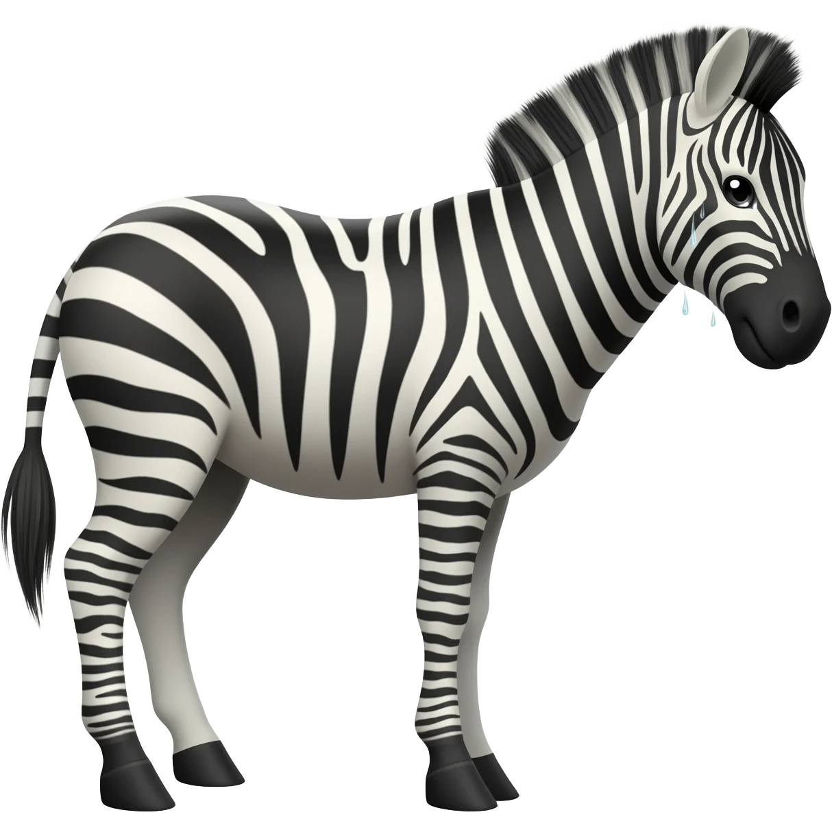 zebra s výkalem emoji