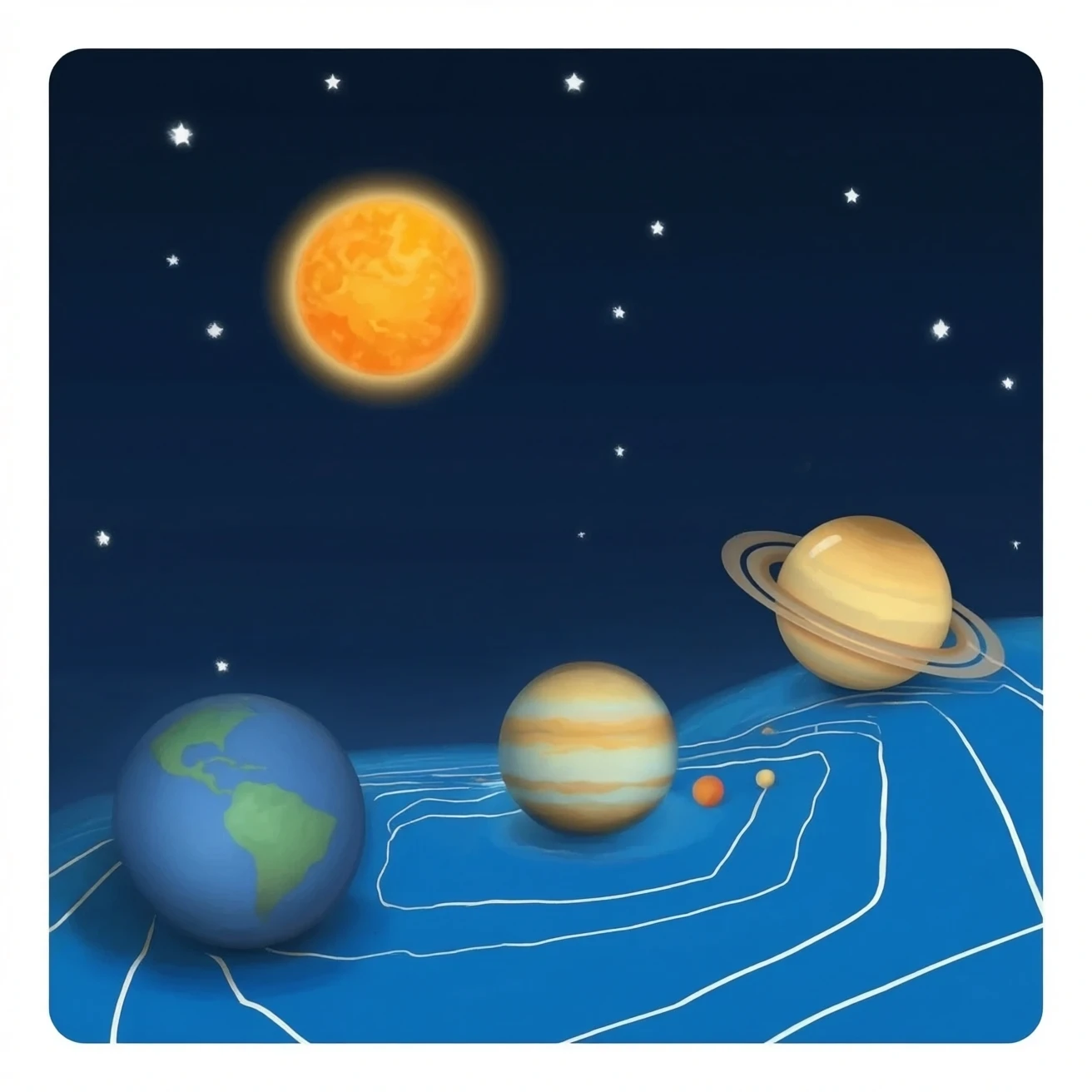 A solar system emoji