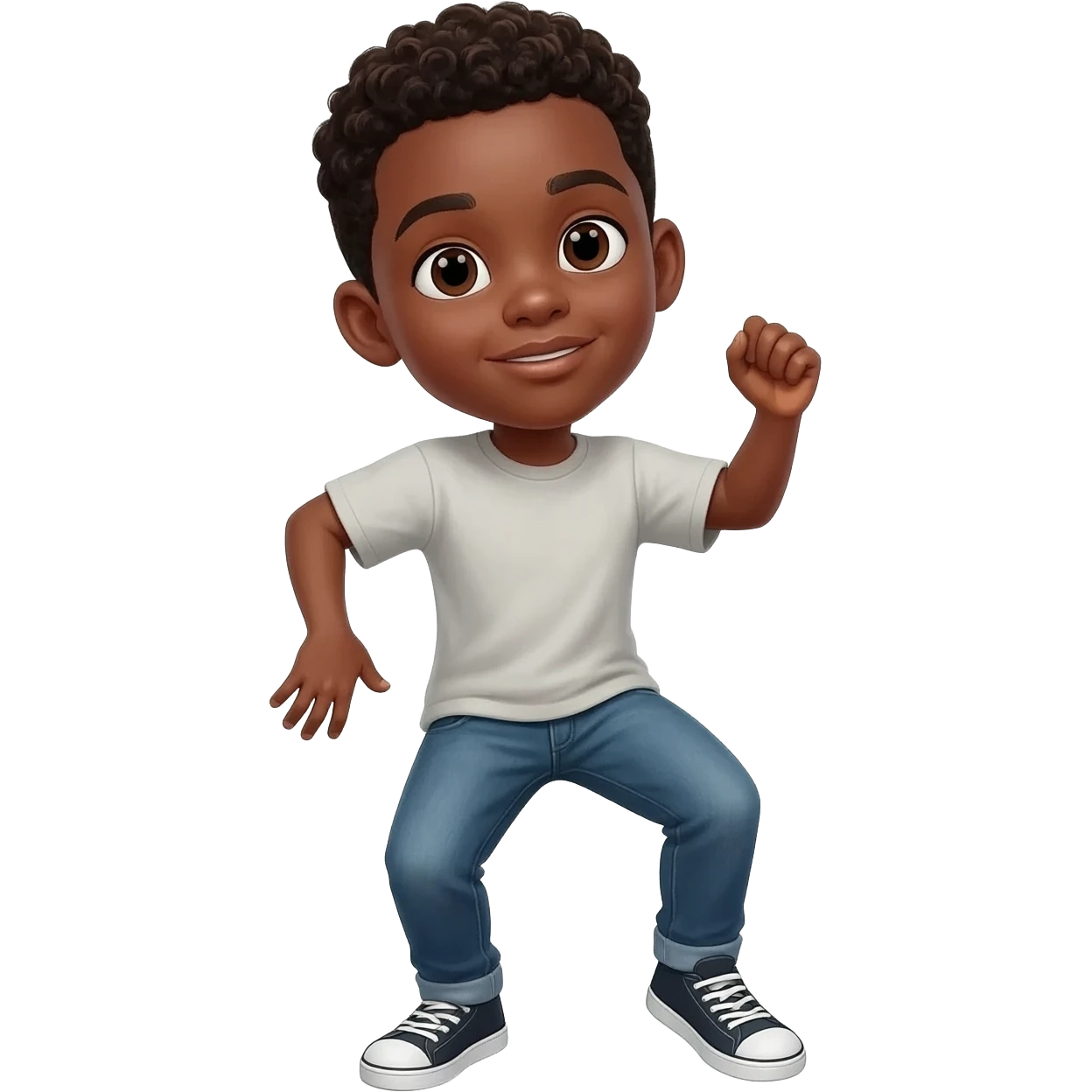 Black boy dancing emoji