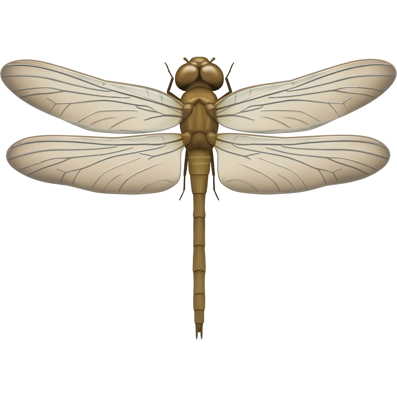 Light beige dragonfly emoji