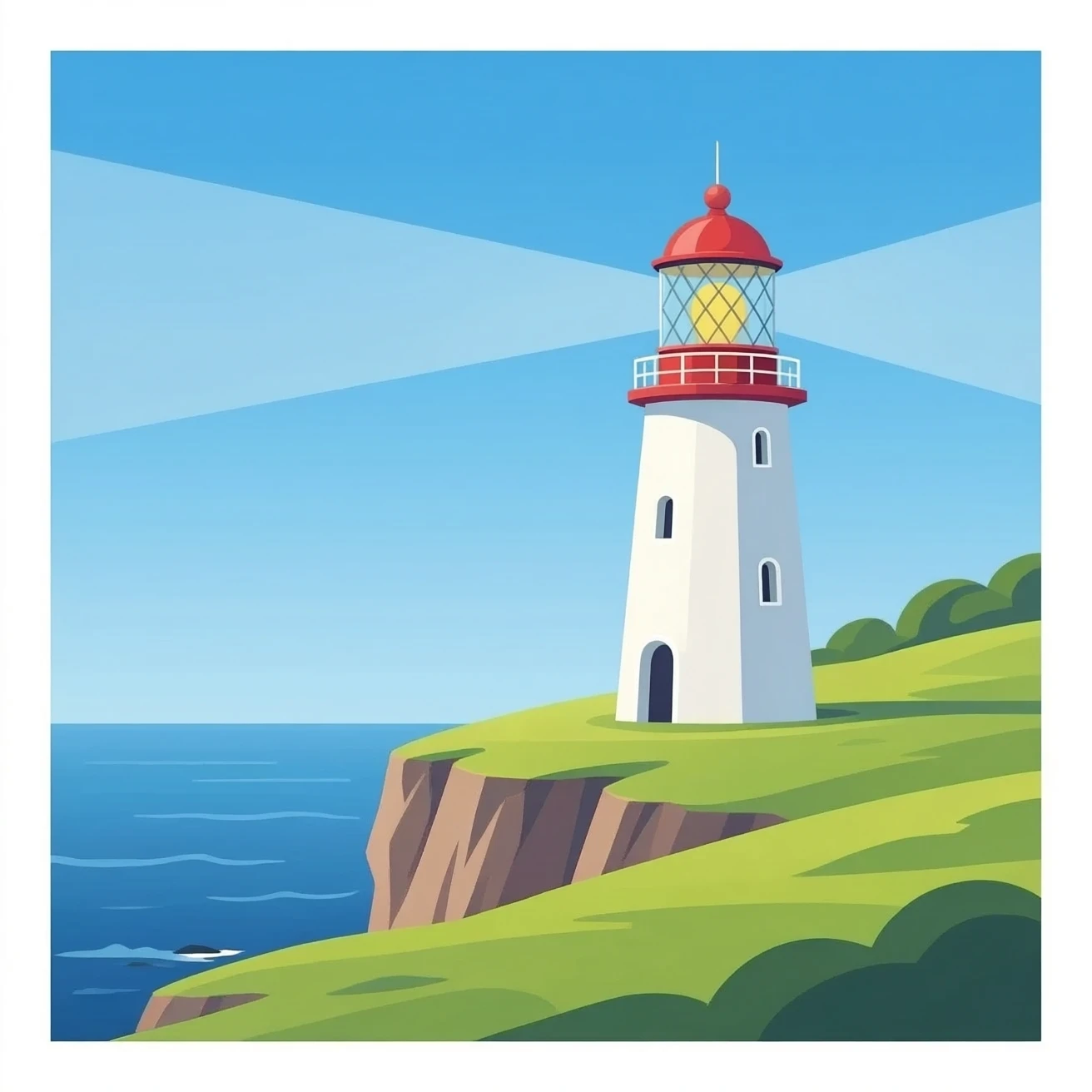 White lighthouse emoji
