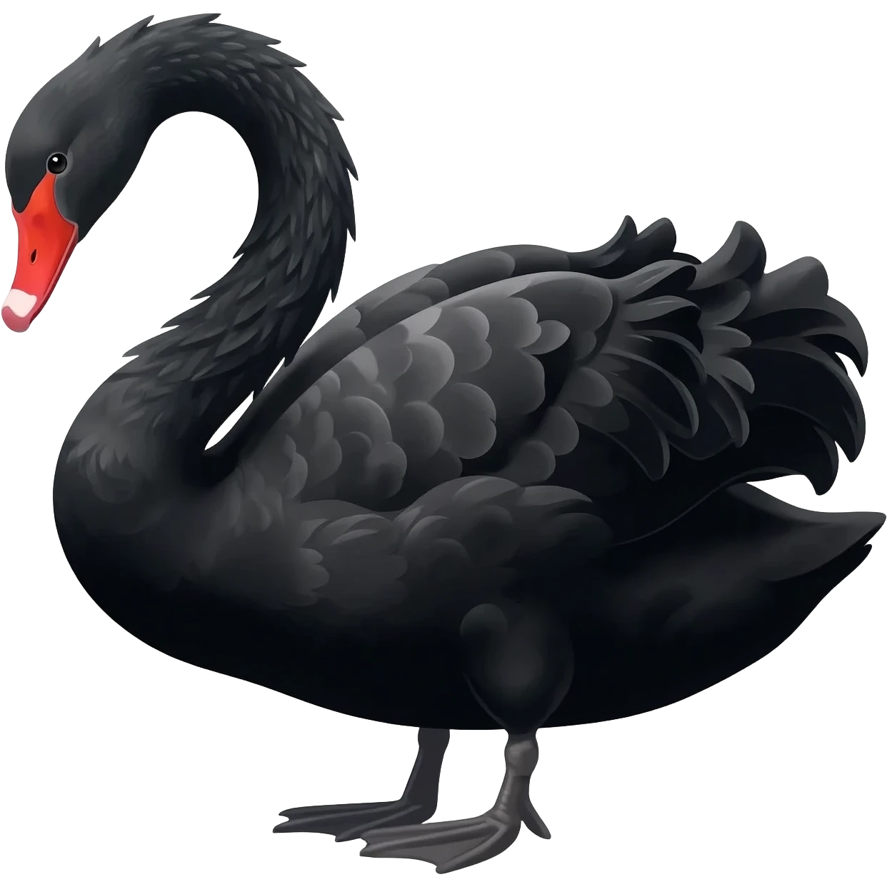 Black swan emoji