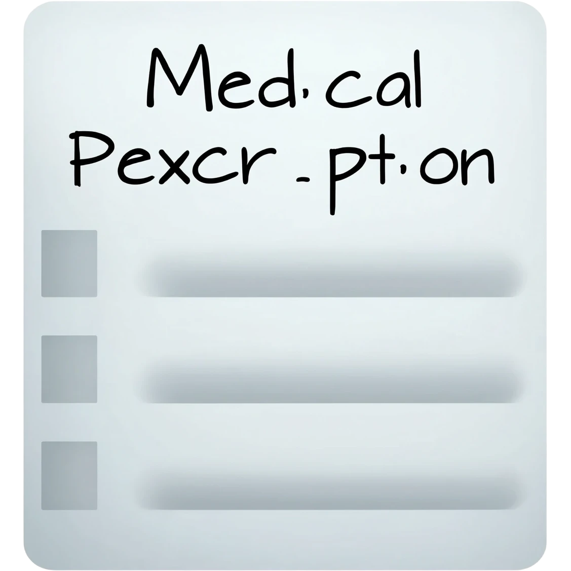 medical prescription emoji