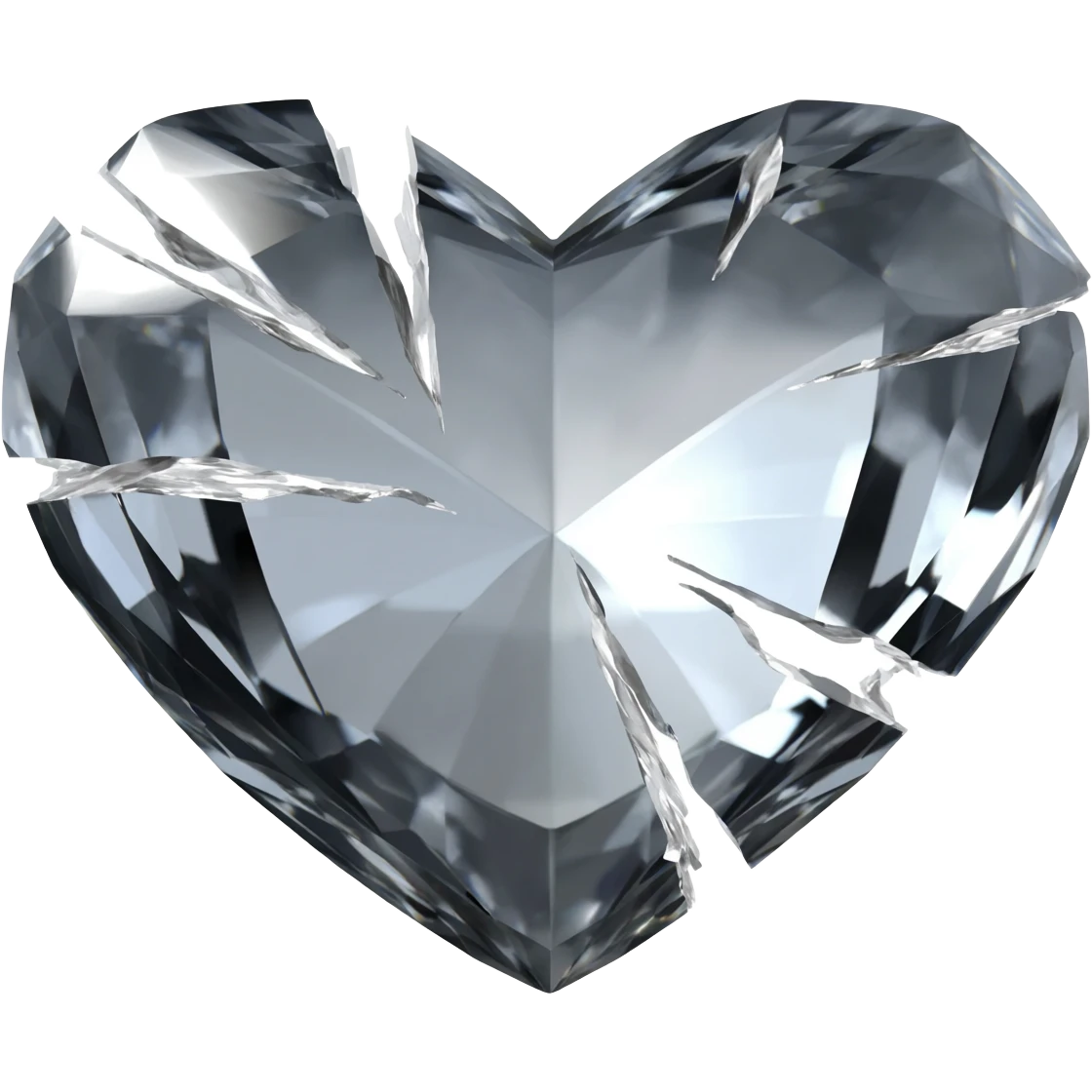 heart with black crystal shards emoji