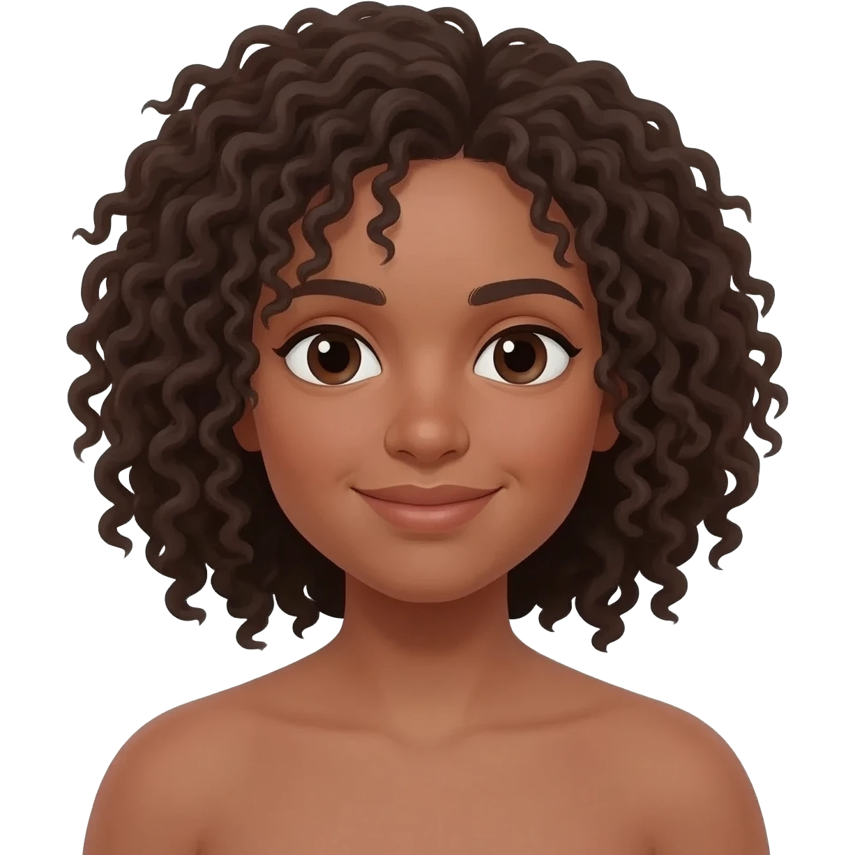 Quero com cabelo crespo emoji