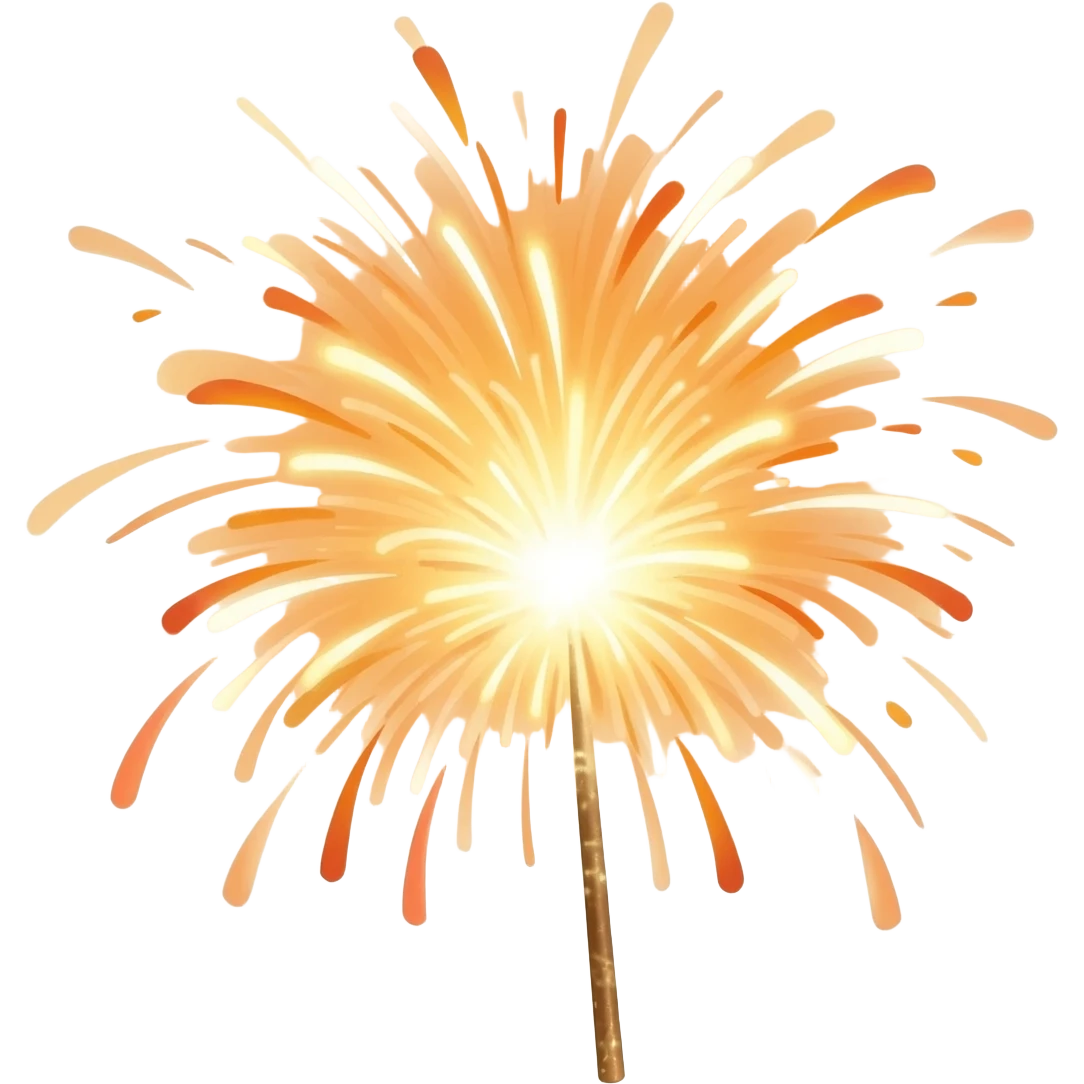 13. small firework pop emoji