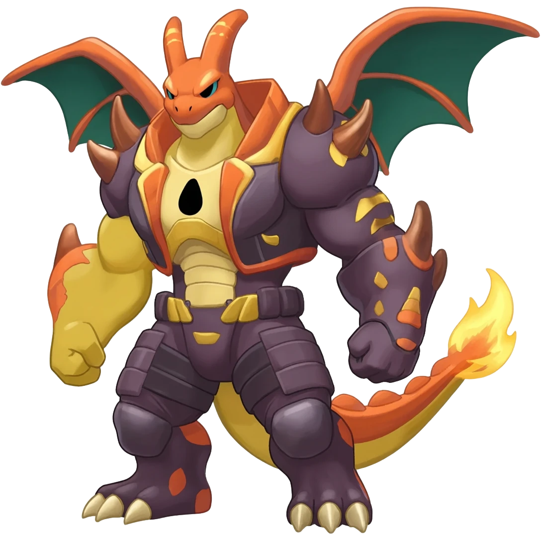 tough cool Noivern-Scyther-Nargacuga-Litten-Hybrid emoji