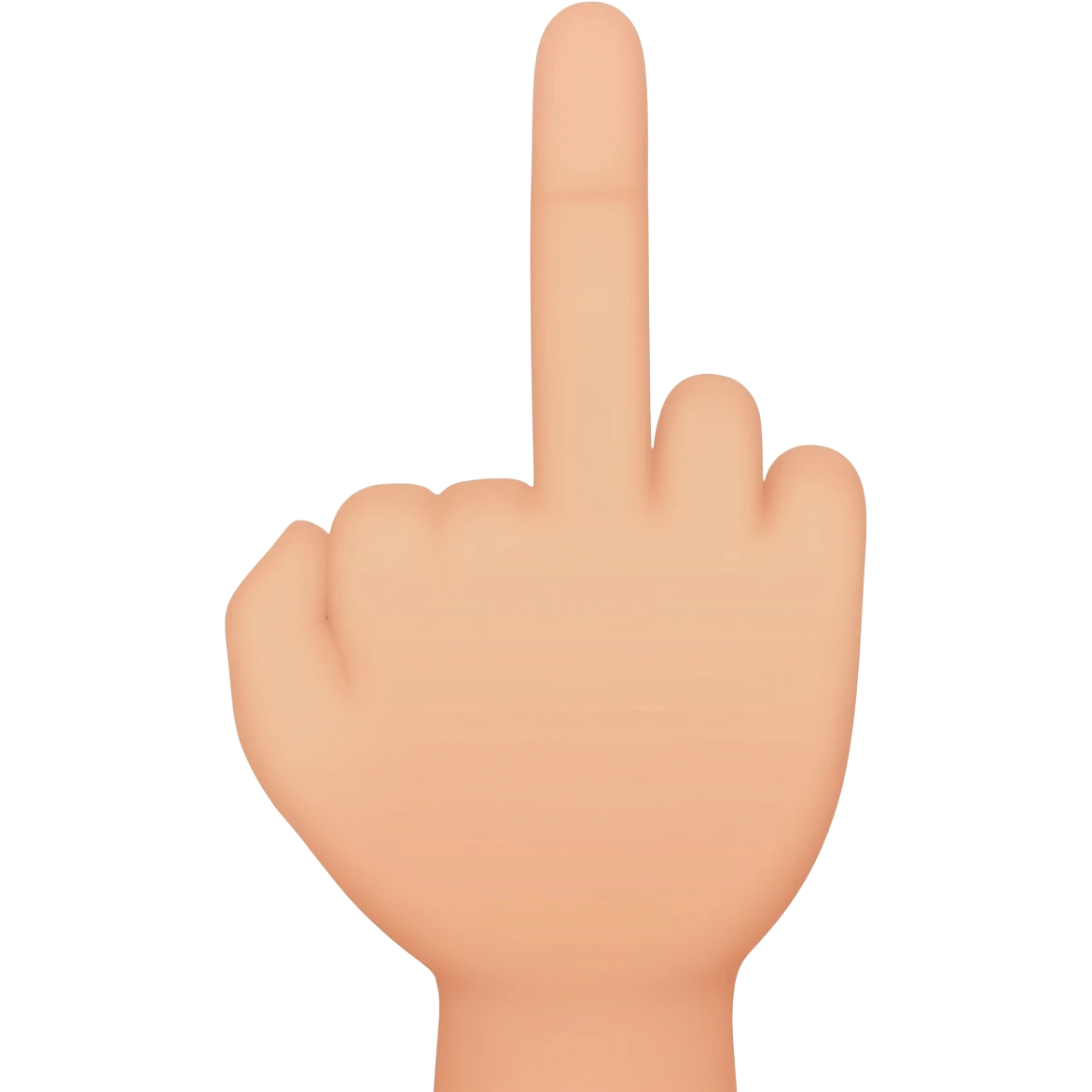 an middle finger emoji