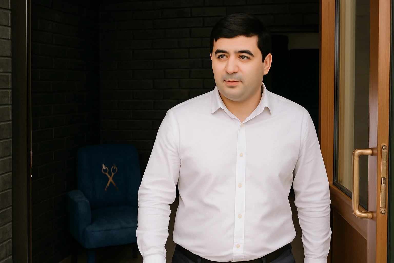 menga shu odamni sartarosh xonadan chiqib ketayotganini chizib ber emoji