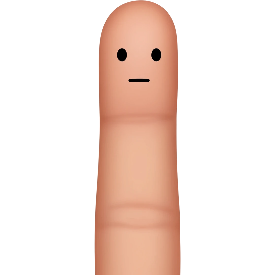 Middle finger with a face emoji