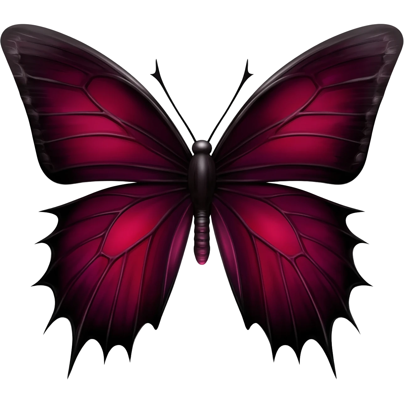 Edgy Gothic Badass Cool Butterfly emoji