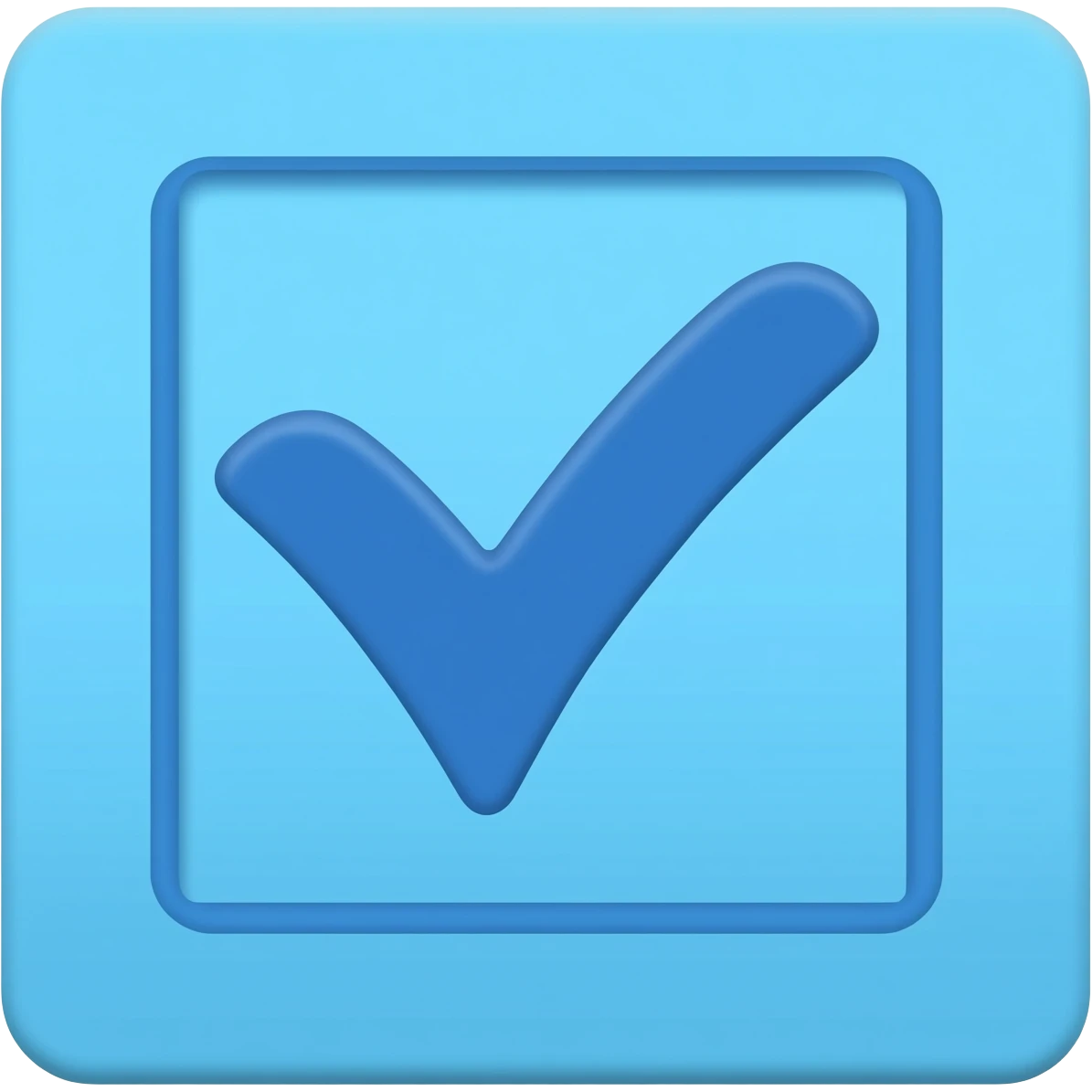 Verificado azul palomita emoji