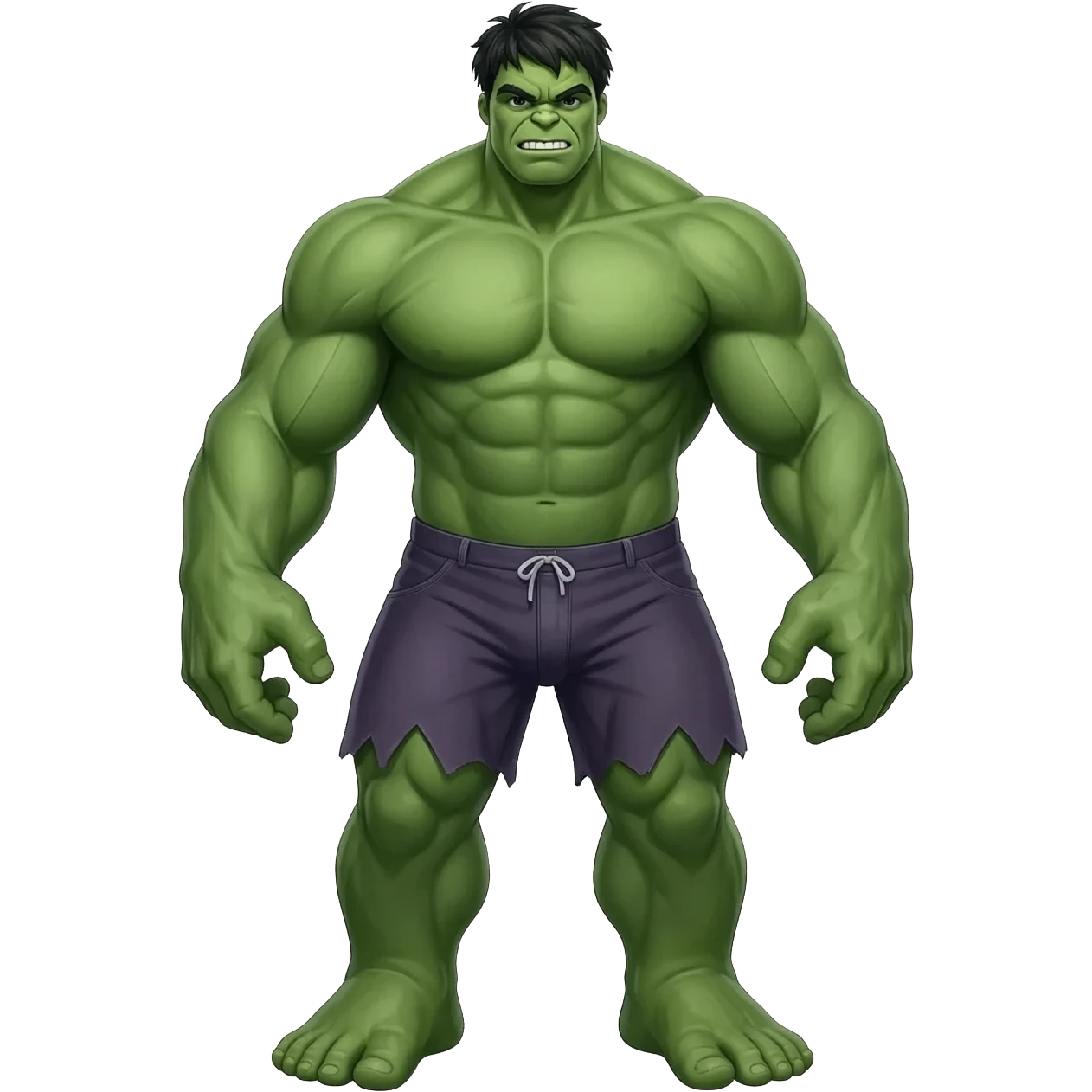 Hulk  full body realistic in briefs emoji