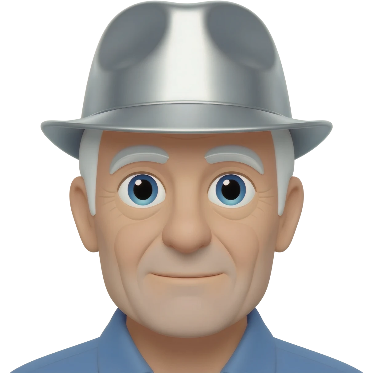 gere um emoji de um velho com um chapéu de alumínio emoji