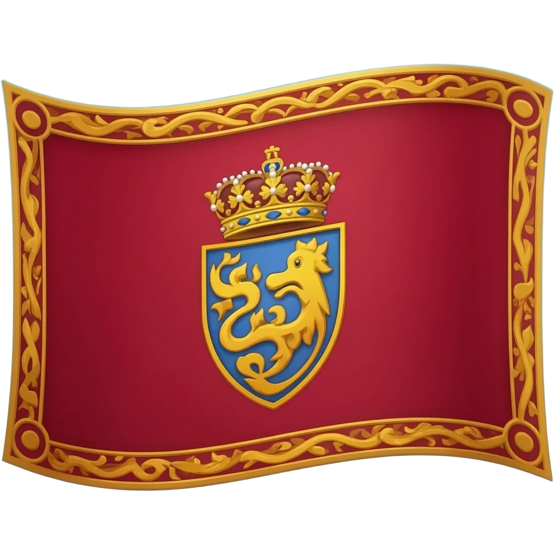 9. colossal royal banner unfurling across the sky emoji