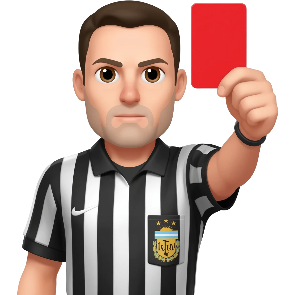 Argentinian referee red card emoji