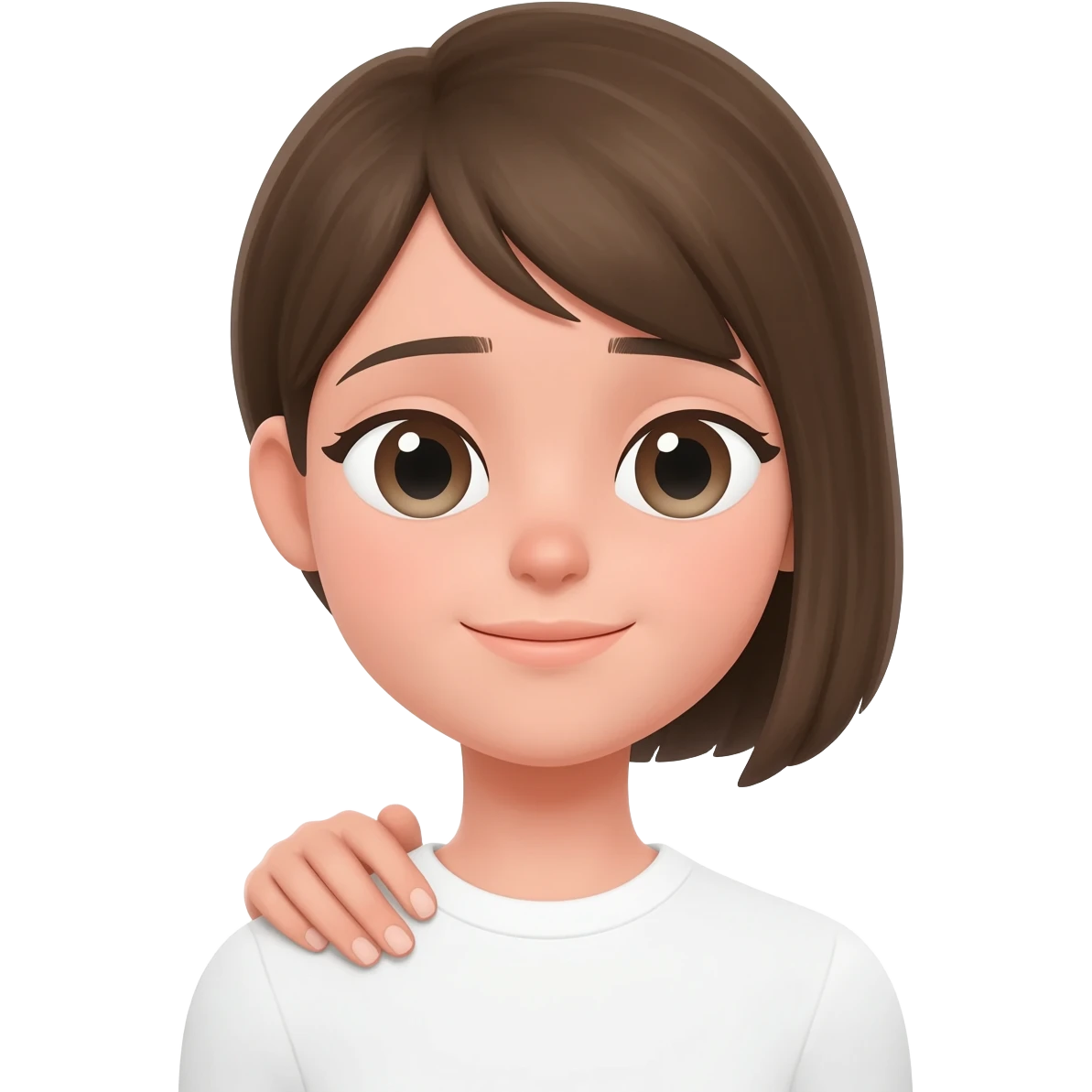 head resting on girl shoulder emoji