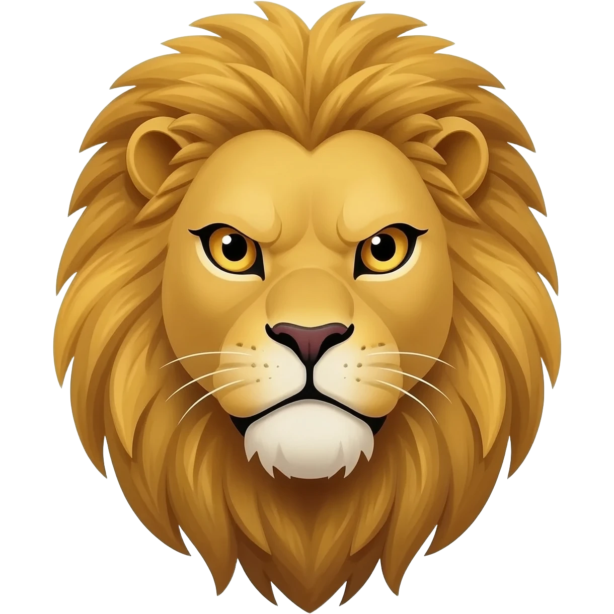 create a men character of a Lion emoji