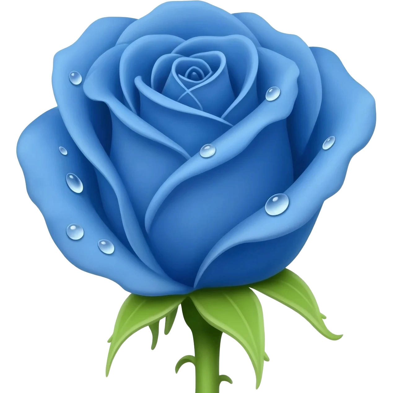 blue rose emoji