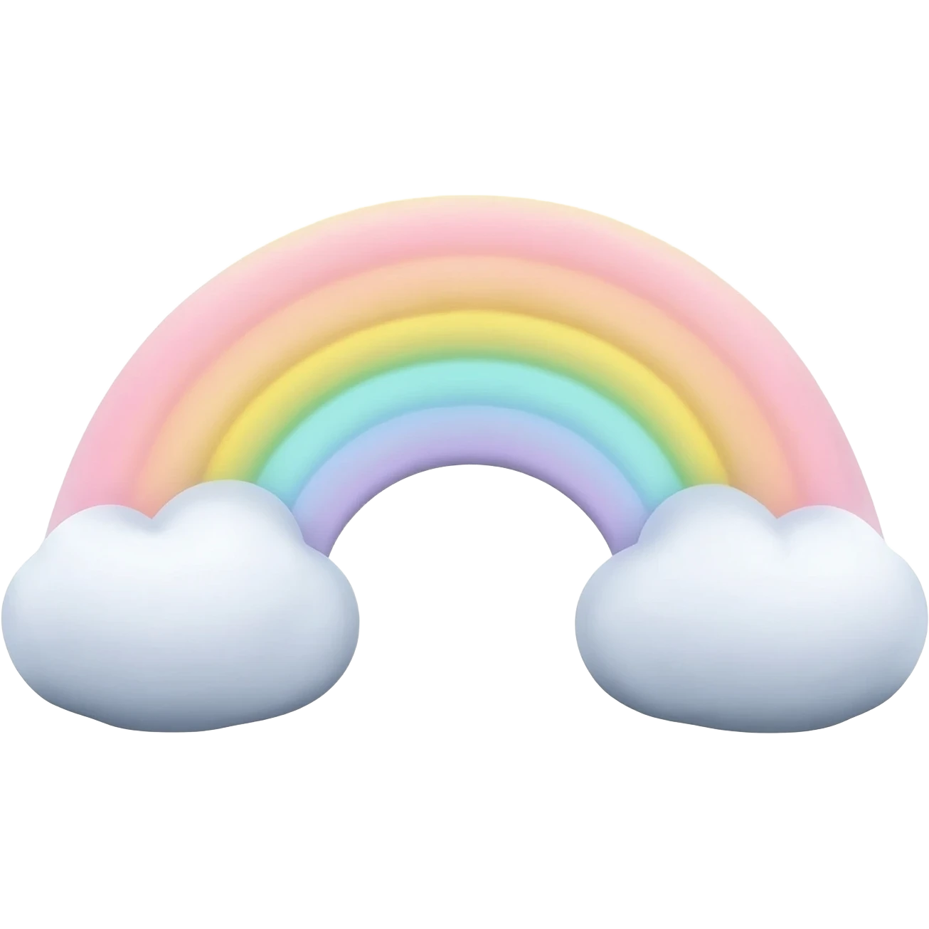 Rainbow Pastel Cloud Cute emoji