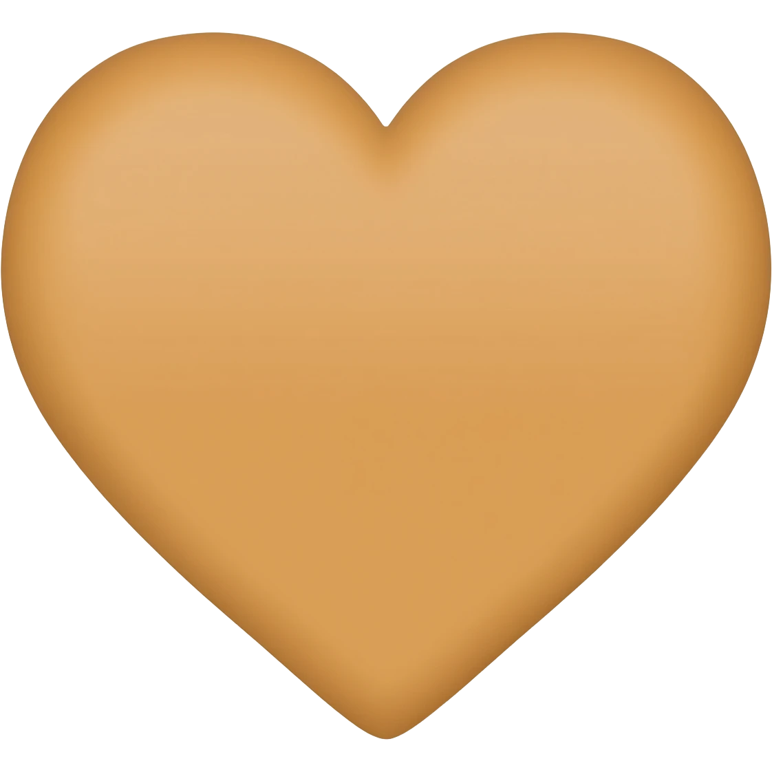 light brown heart emoji