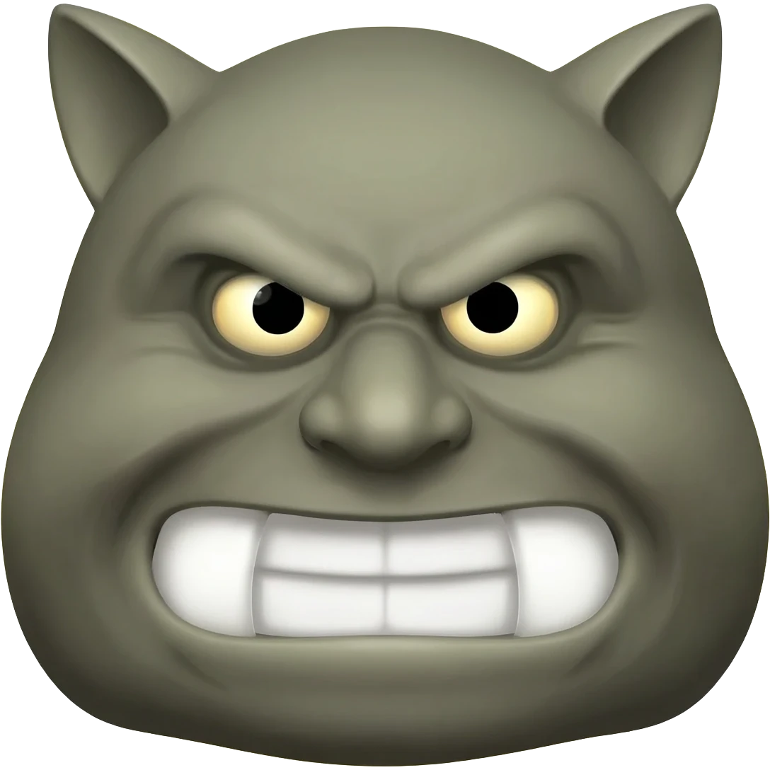 Troll face aura emoji