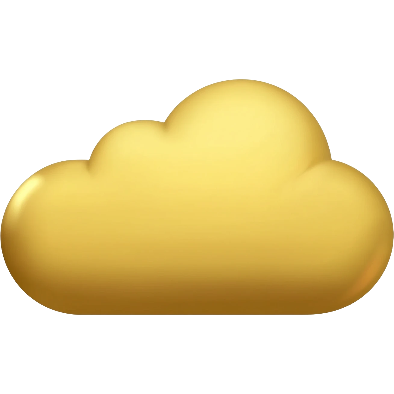 Releastice gold cloud emoji