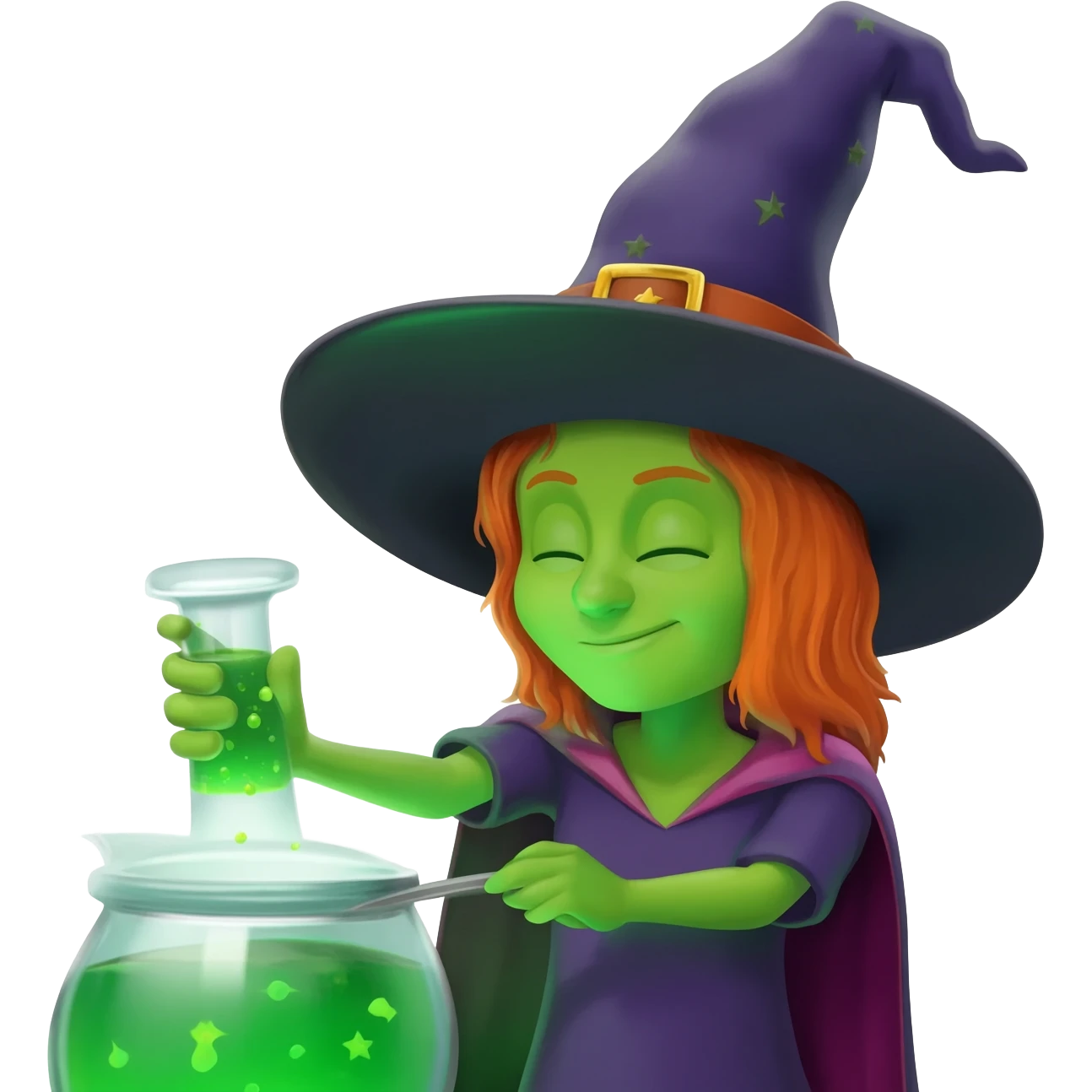green witch cooking potion emoji