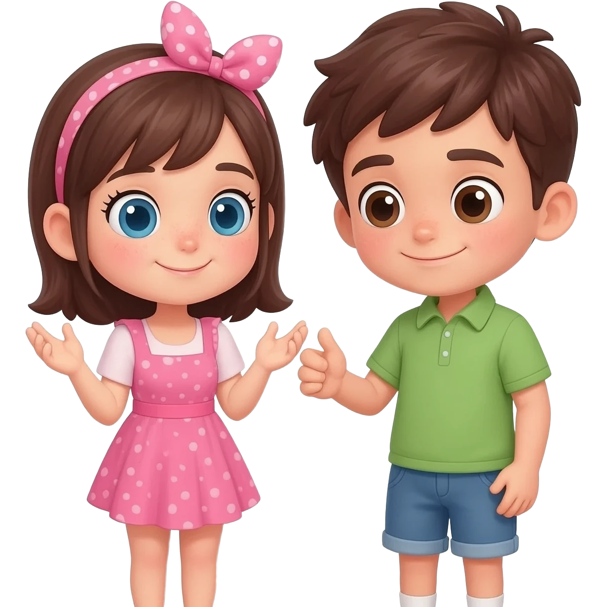 Girl and boy naughty, sex emoji